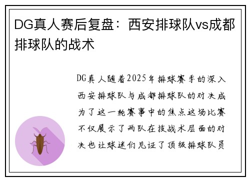 DG真人赛后复盘：西安排球队vs成都排球队的战术